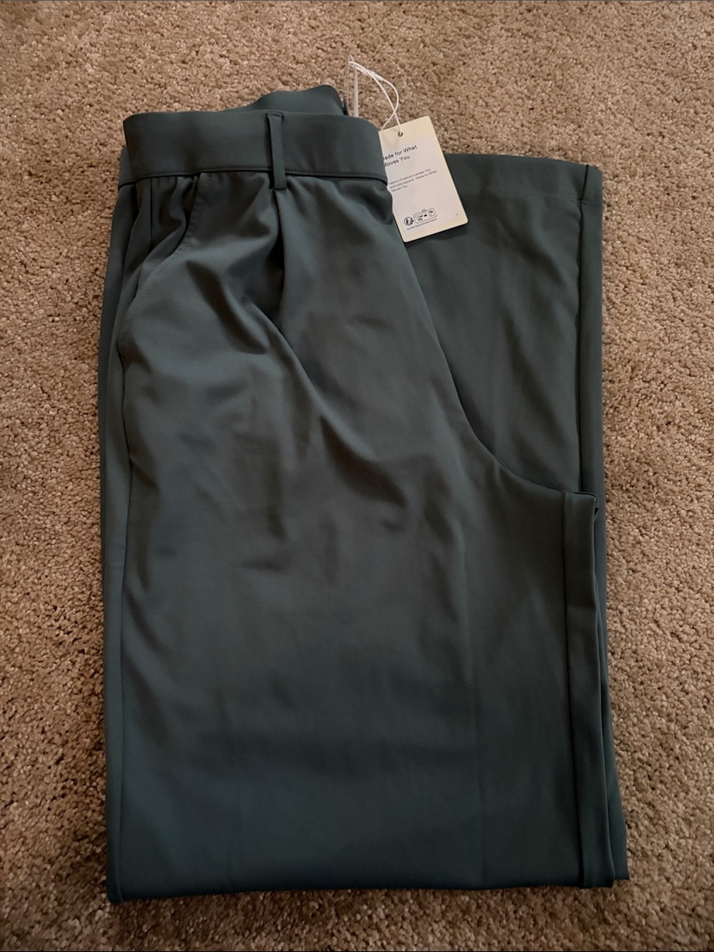 HALARA Teal Women's Tailored Wide Leg Day Stretch Trousers